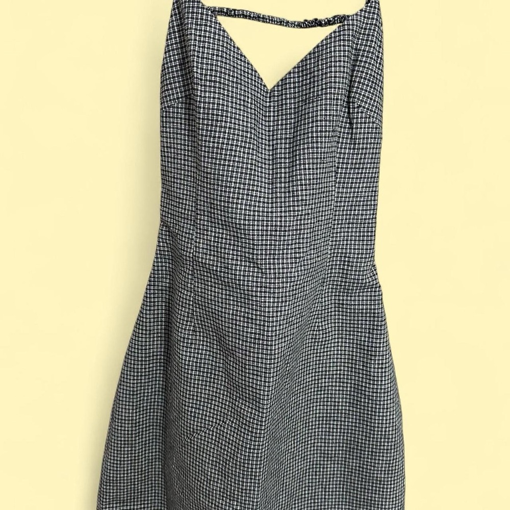 Forever 21 Black and White Backless Dress